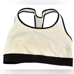 Victoria’s Secret White Black Sports Bra Medium